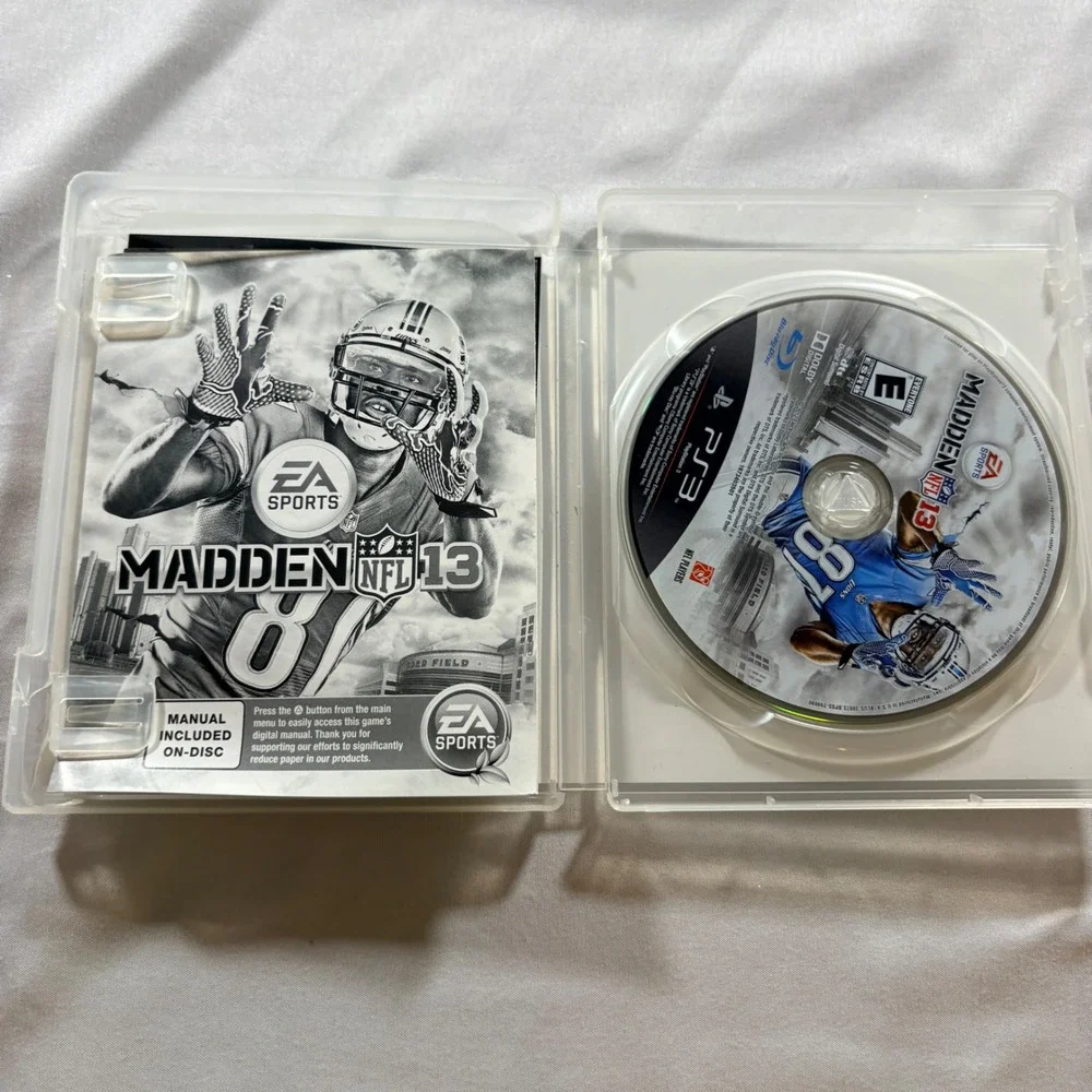 EA Sports Madden NFL 13 Sony PlayStation 3 PS3 Football Game Calvin Johnson Jr